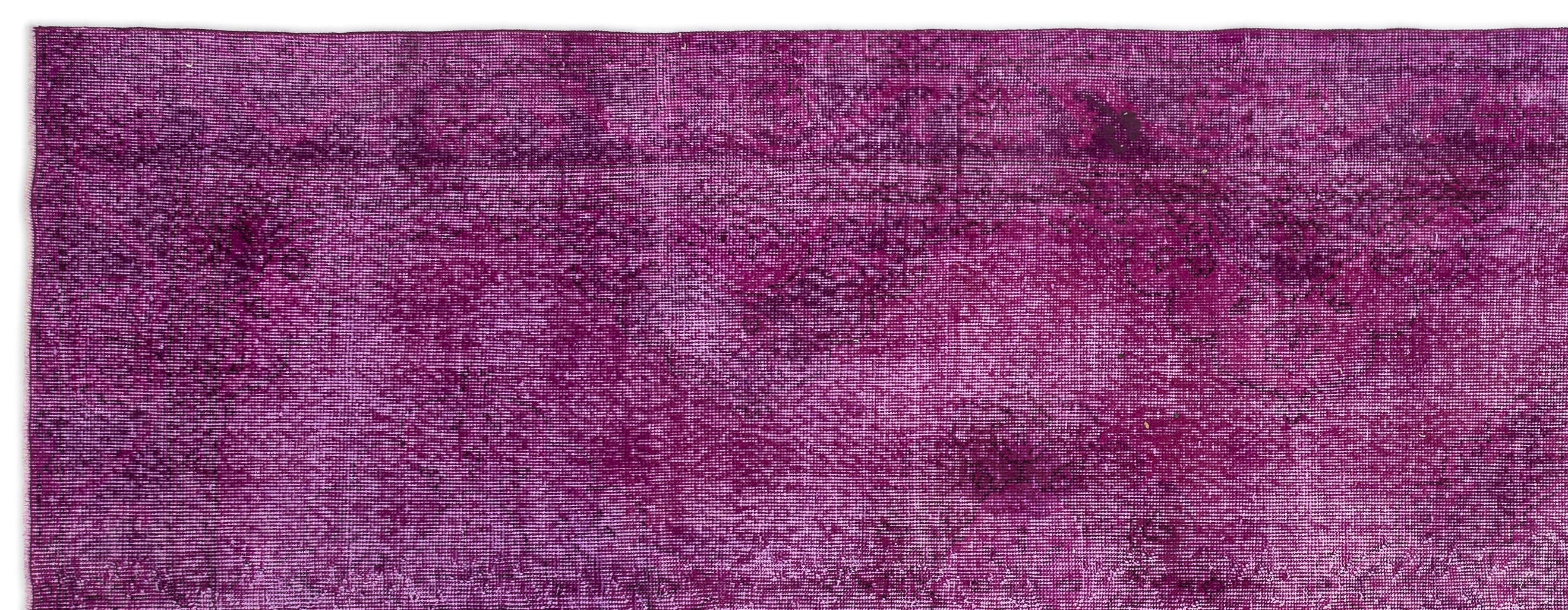 Atina Pink Vintage Wool Handmade Area Rug 4'9" x 12'10"