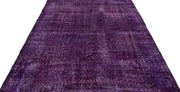 Atina Purple Vintage Wool Handmade Area Rug 5'9" x 9'11"