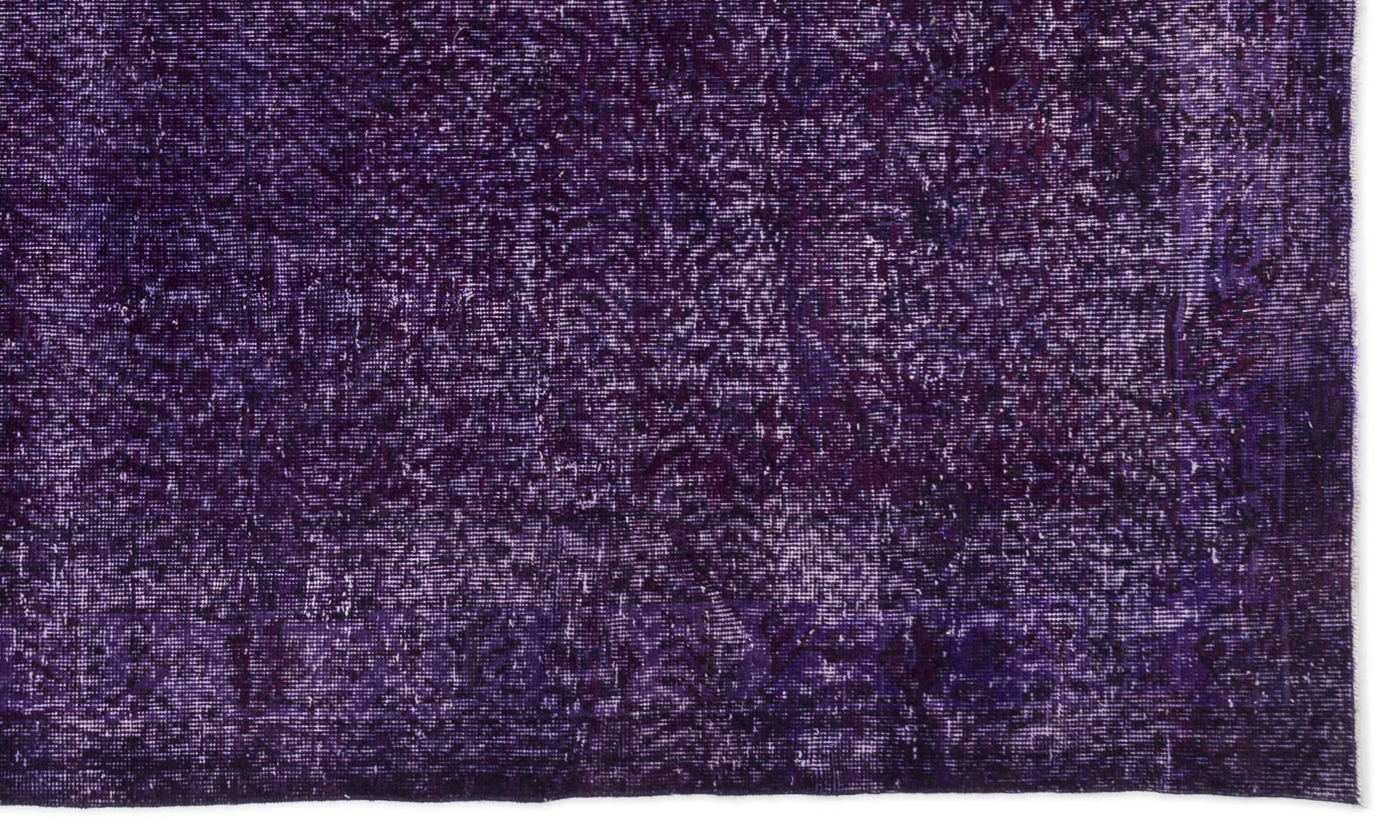 Atina Purple Vintage Wool Handmade Area Rug 5'9" x 9'11"