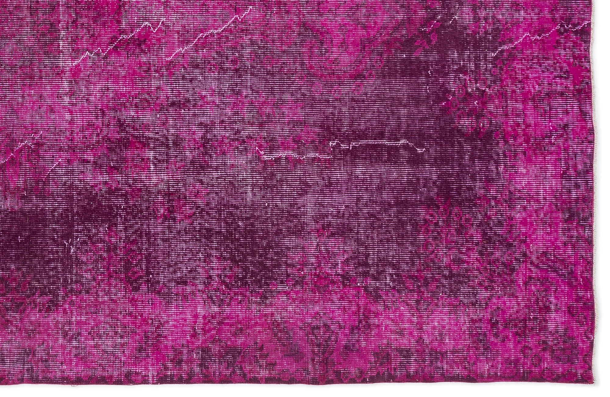 Atina Pink Vintage Wool Handmade Area Rug 5'8" x 9'1"