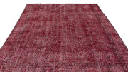 Atina Red Vintage Wool Handmade Area Rug 7'0" x 10'2"