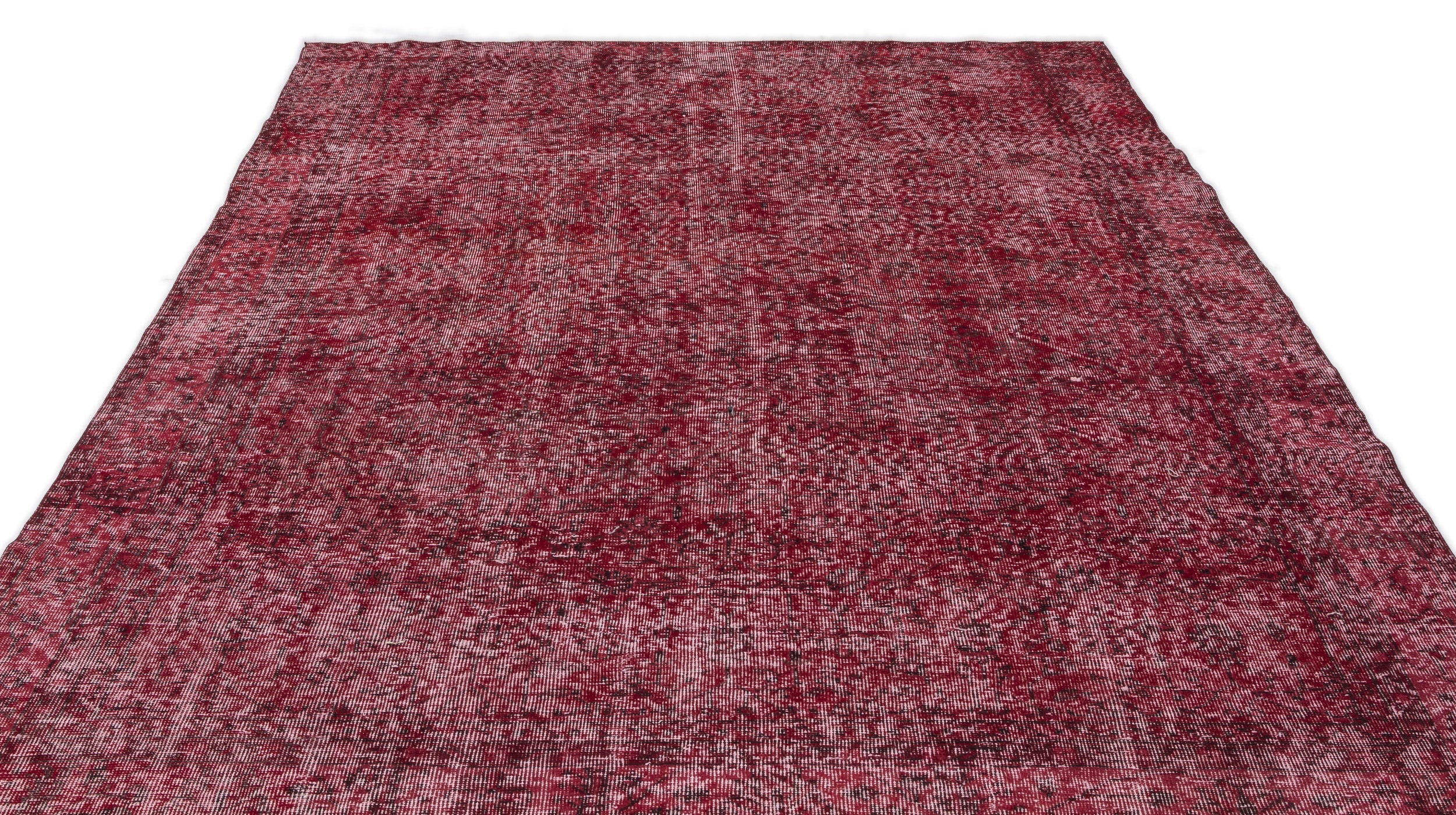 Atina Red Vintage Wool Handmade Area Rug 7'0" x 10'2"