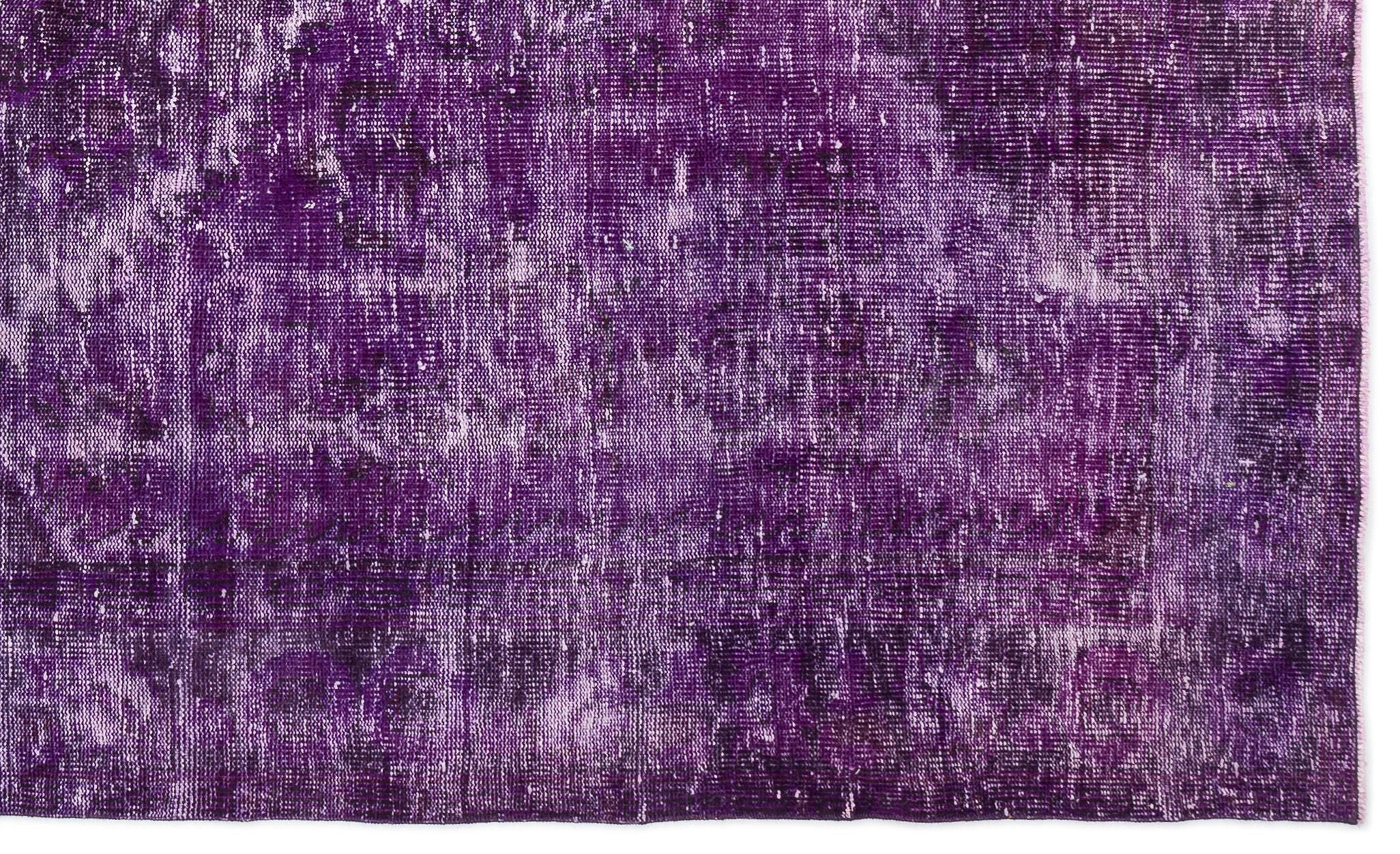 Atina Purple Vintage Wool Handmade Area Rug 5'10" x 9'9"