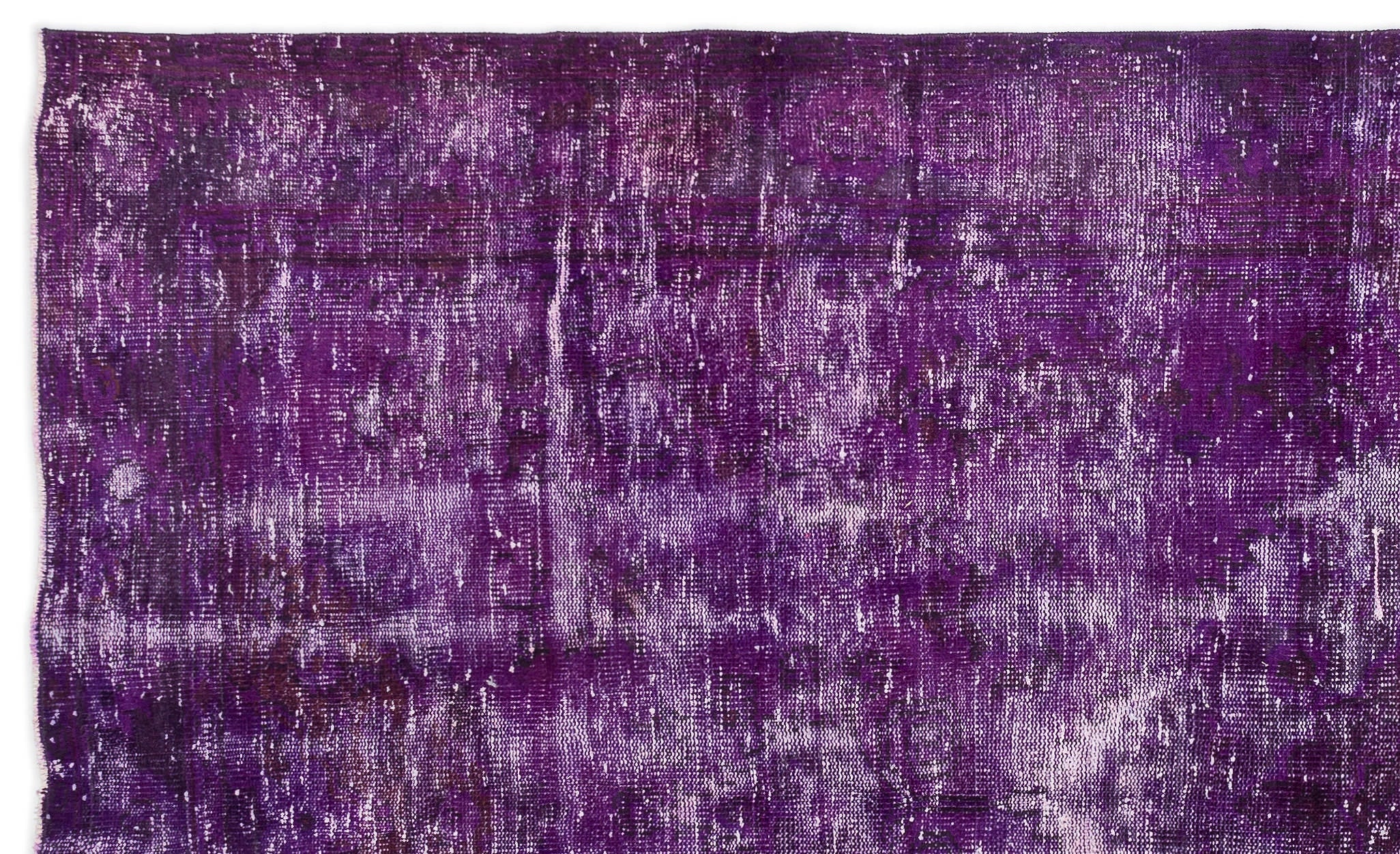Atina Purple Vintage Wool Handmade Area Rug 5'10" x 9'9"