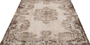 Atina Beige Vintage Wool Handmade Area Rug 5'9" x 8'4"