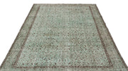 Atina Green Vintage Wool Handmade Area Rug 5'5" x 9'0"