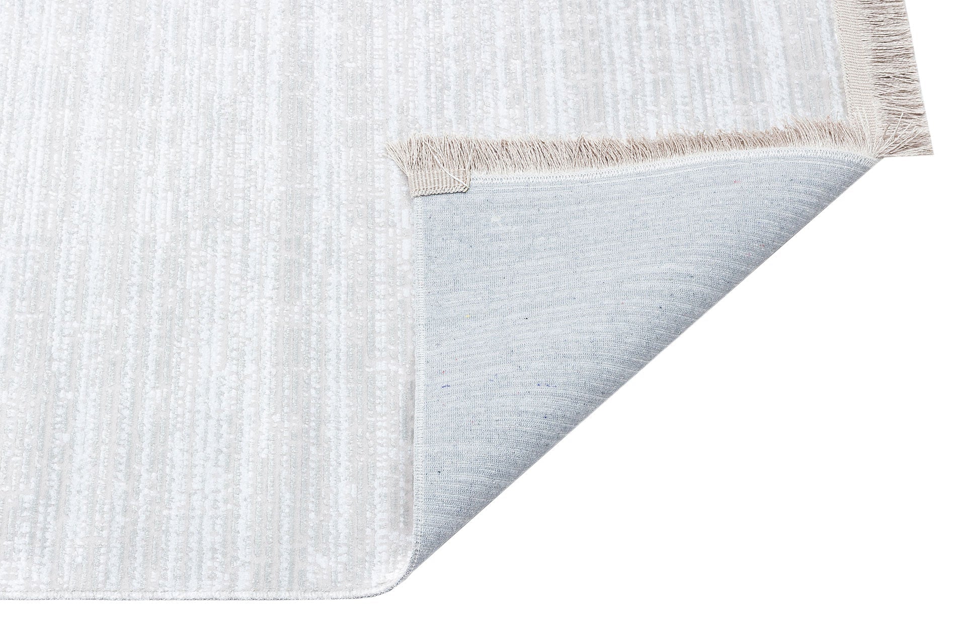 Grey Striped Area Rug – Machine Made Rug | Washable Non Slip Modern Carpet