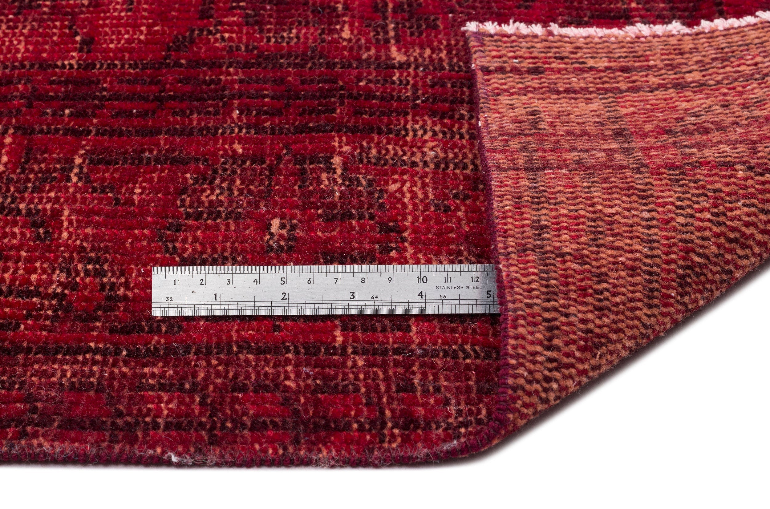 Atina Red Vintage Wool Handmade Area Rug 6'1" x 9'5"