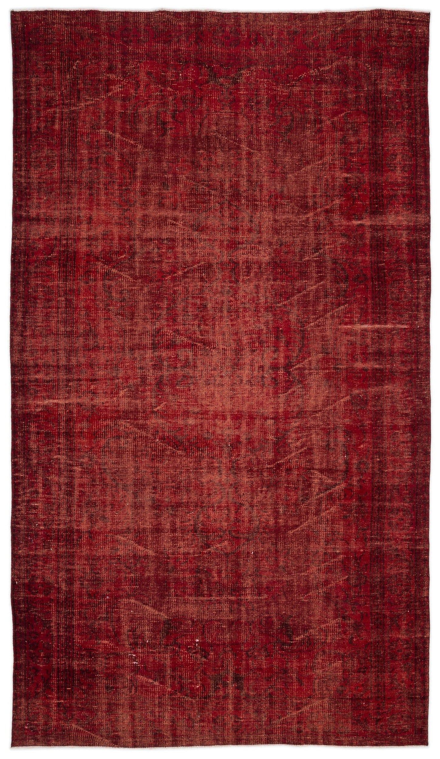 Atina Red Vintage Wool Handmade Area Rug 6'1" x 9'5"
