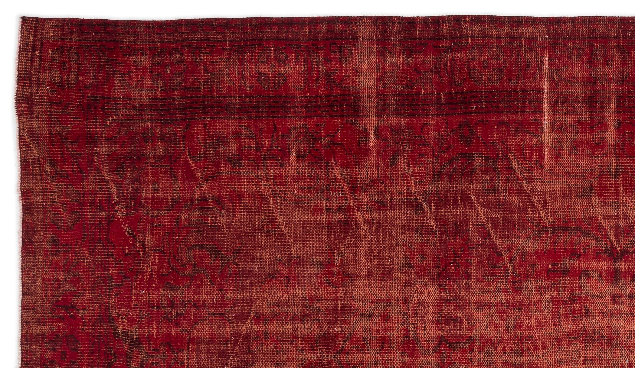 Atina Red Vintage Wool Handmade Area Rug 6'1" x 9'5"