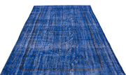 Atina Blue Vintage Wool Handmade Area Rug 5'10" x 9'5"