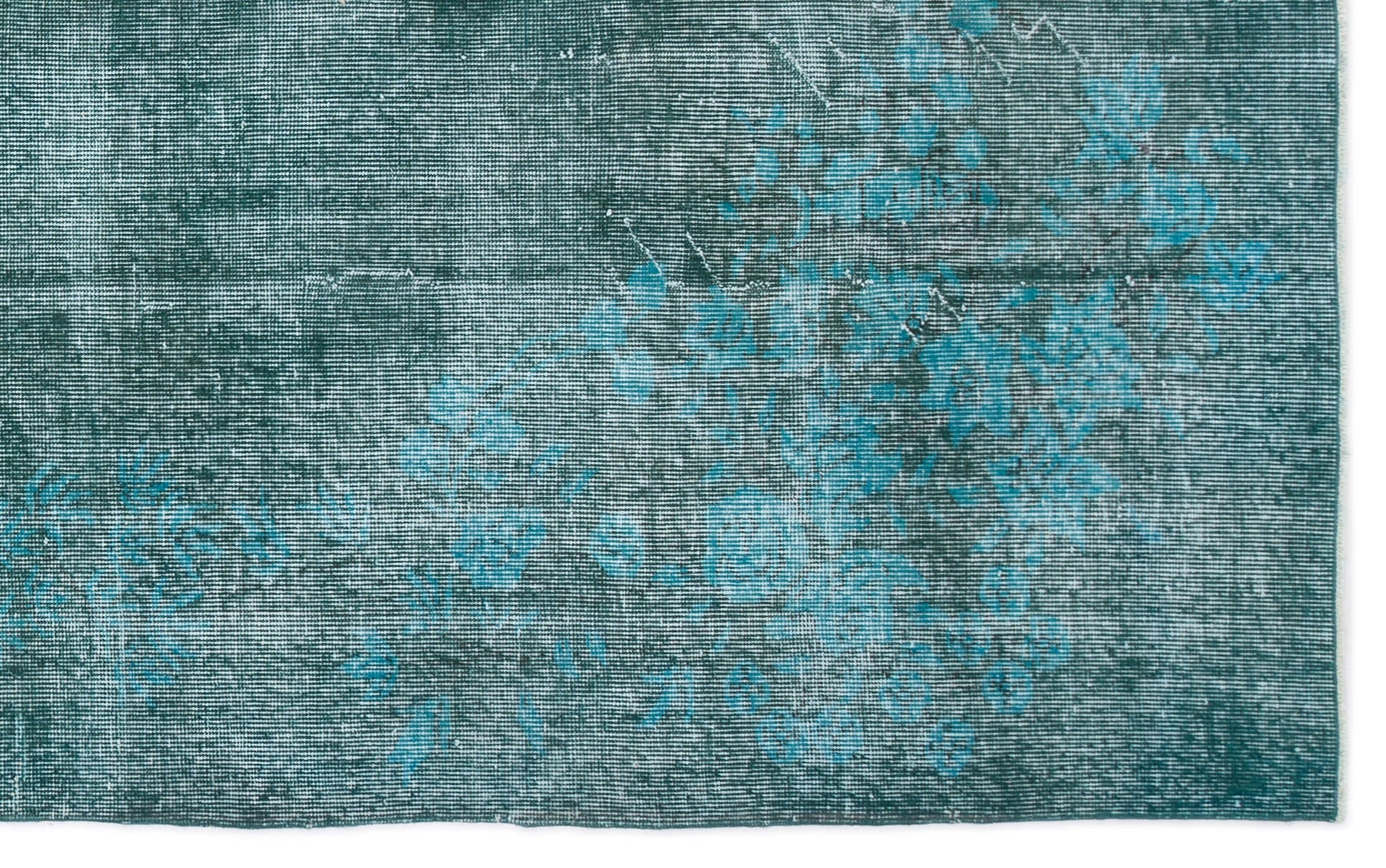Atina Turquoise Vintage Wool Handmade Area Rug 5'6" x 9'0"