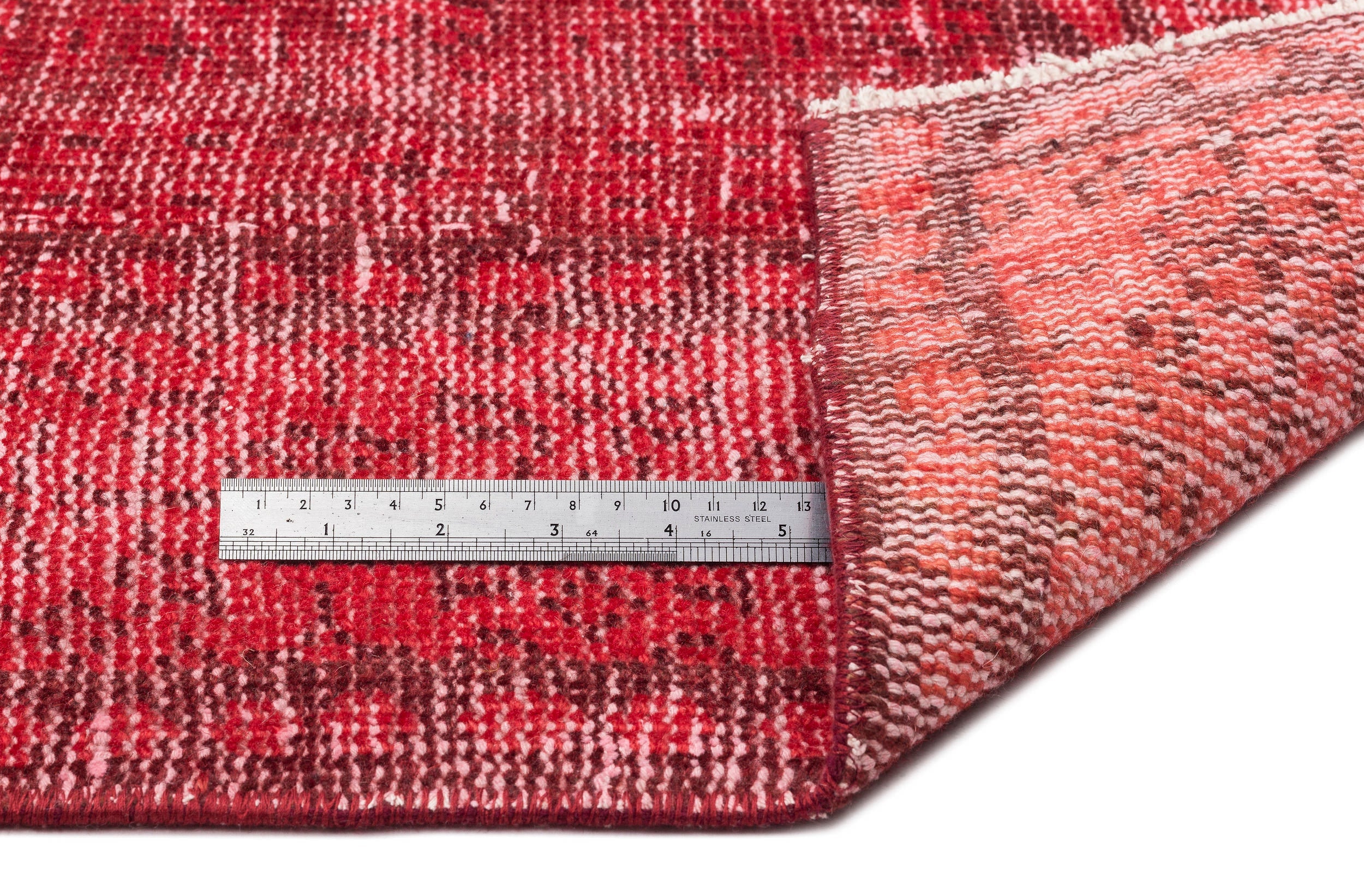 Atina Red Vintage Wool Handmade Area Rug 5'9" x 9'11"