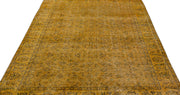 Atina Yellow Vintage Wool Handmade Area Rug 5'5" x 8'8"