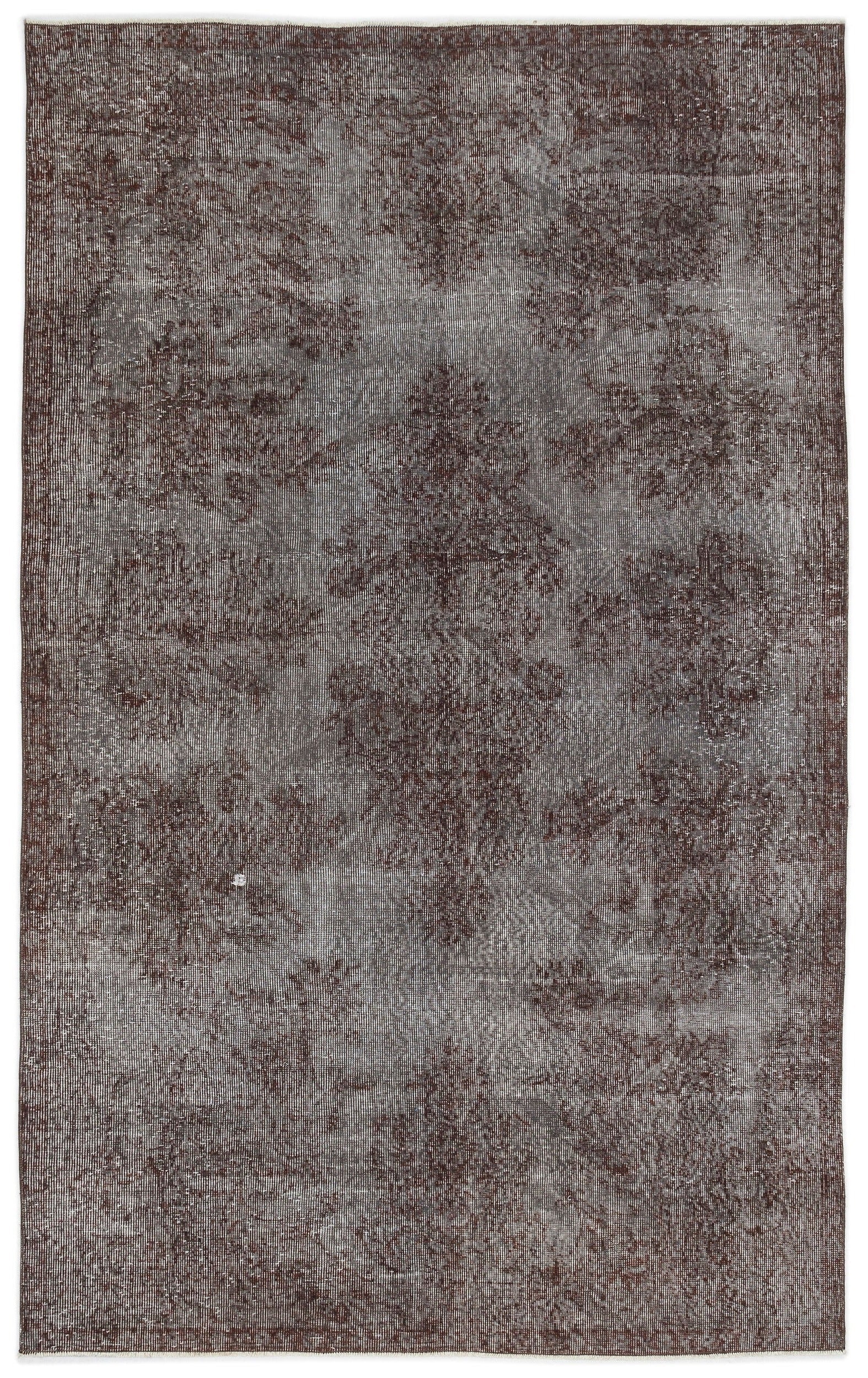 Atina Grey Vintage Wool Handmade Area Rug 5'9" x 9'2"