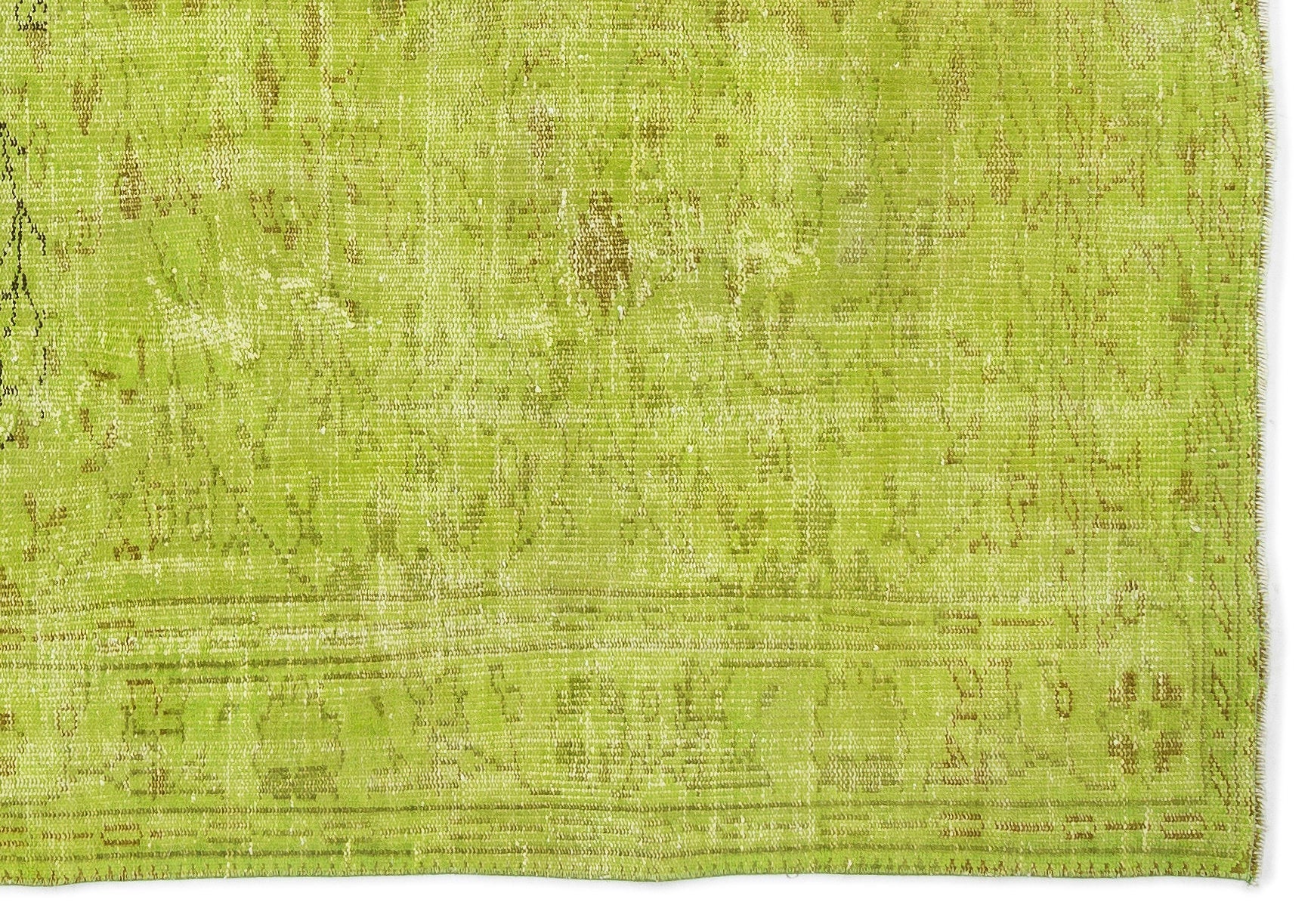 Atina Green Vintage Wool Handmade Area Rug 6'0" x 8'5"