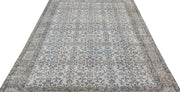 Atina Blue Vintage Wool Handmade Area Rug 5'9" x 9'9"