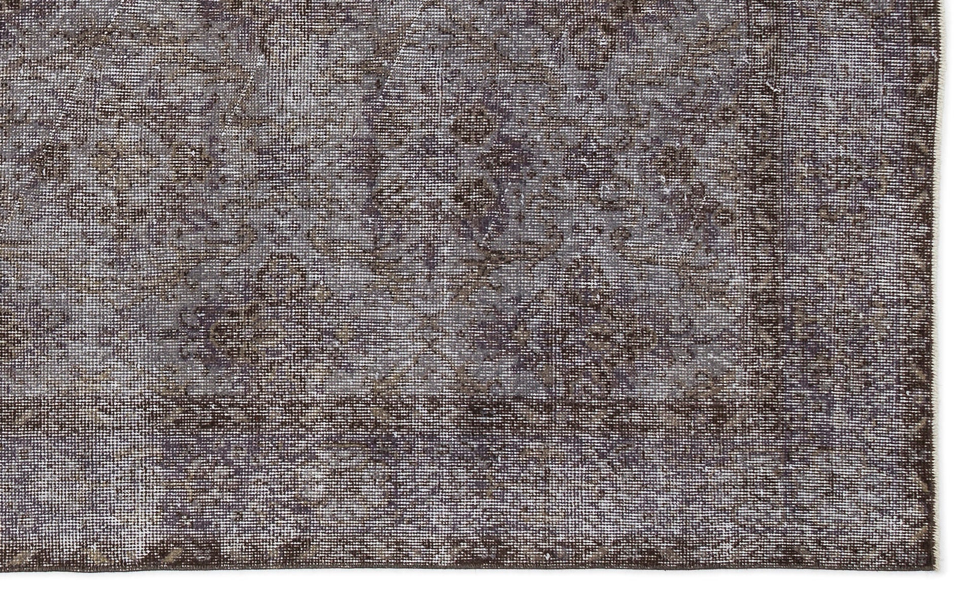 Atina Grey Vintage Wool Handmade Area Rug 5'7" x 9'4"