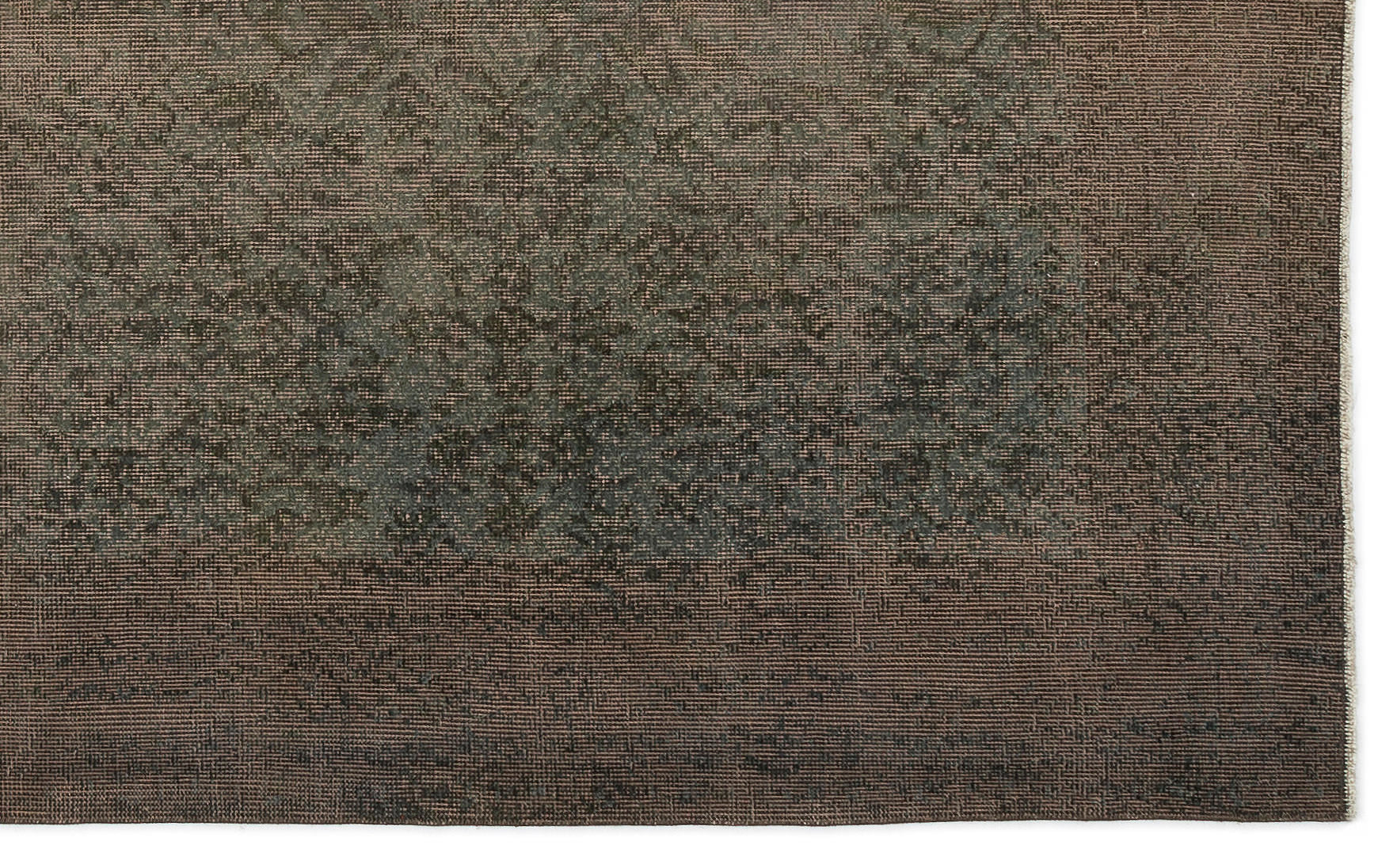 Atina Brown Vintage Wool Handmade Area Rug 5'2" x 8'8"
