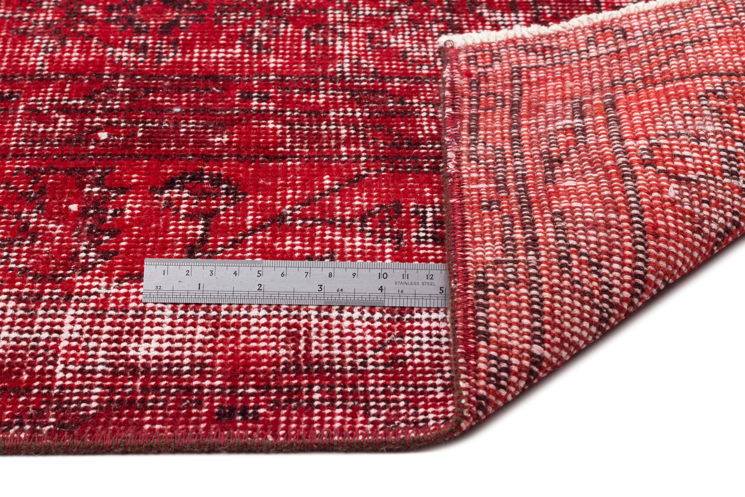 Atina Red Vintage Wool Handmade Area Rug 6'10" x 10'4"