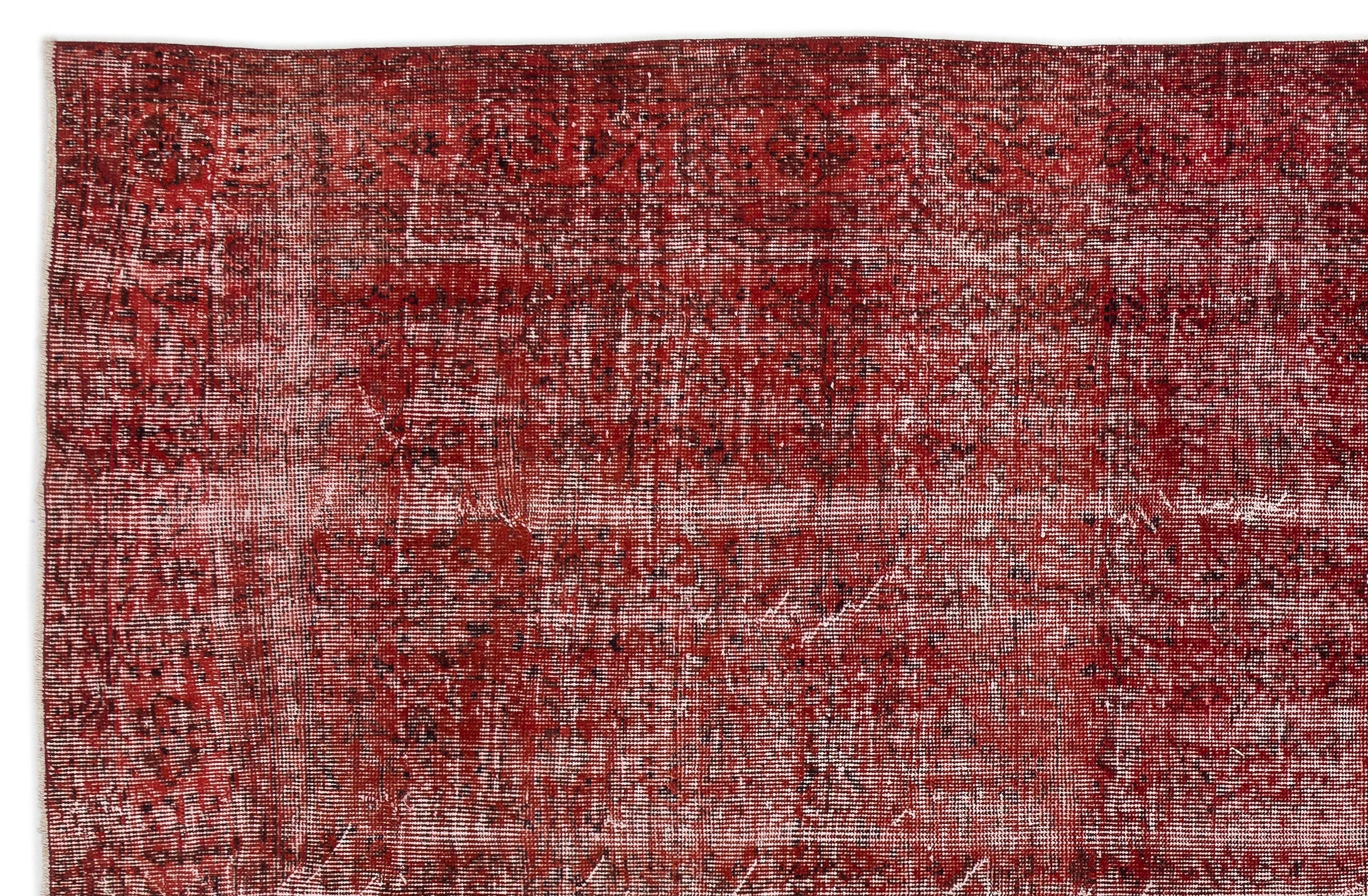Atina Red Vintage Wool Handmade Area Rug 6'10" x 10'4"