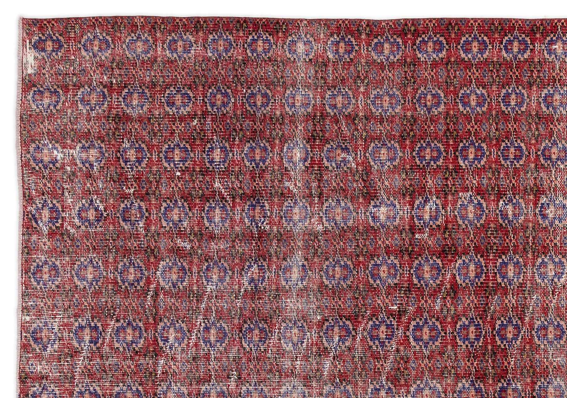Atina Red Vintage Wool Handmade Area Rug 6'0" x 8'9"