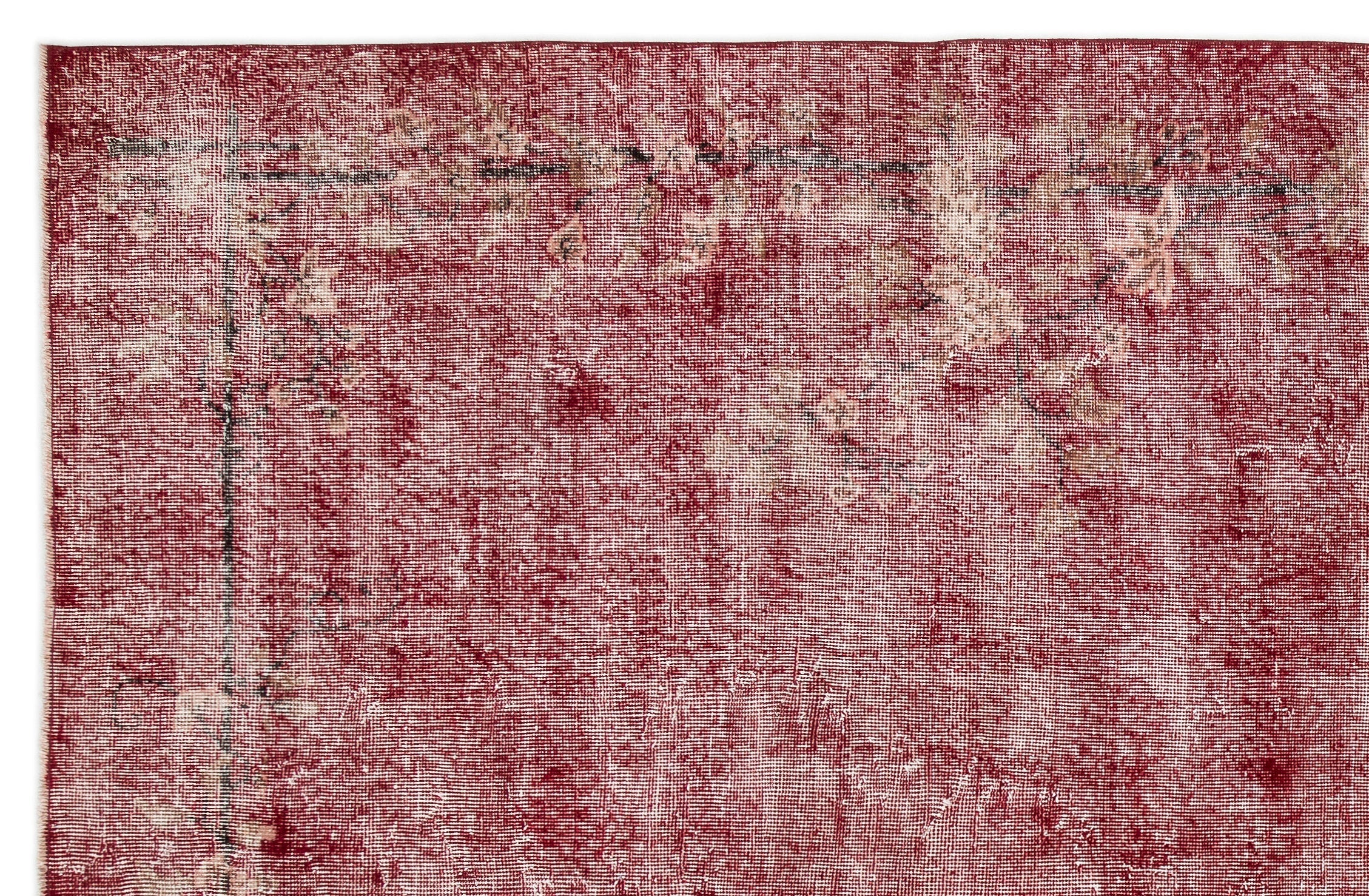 Atina Red Vintage Wool Handmade Area Rug 7'0" x 11'0"