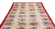 Atina Cream Vintage Wool Handmade Area Rug 6'5" x 9'0"