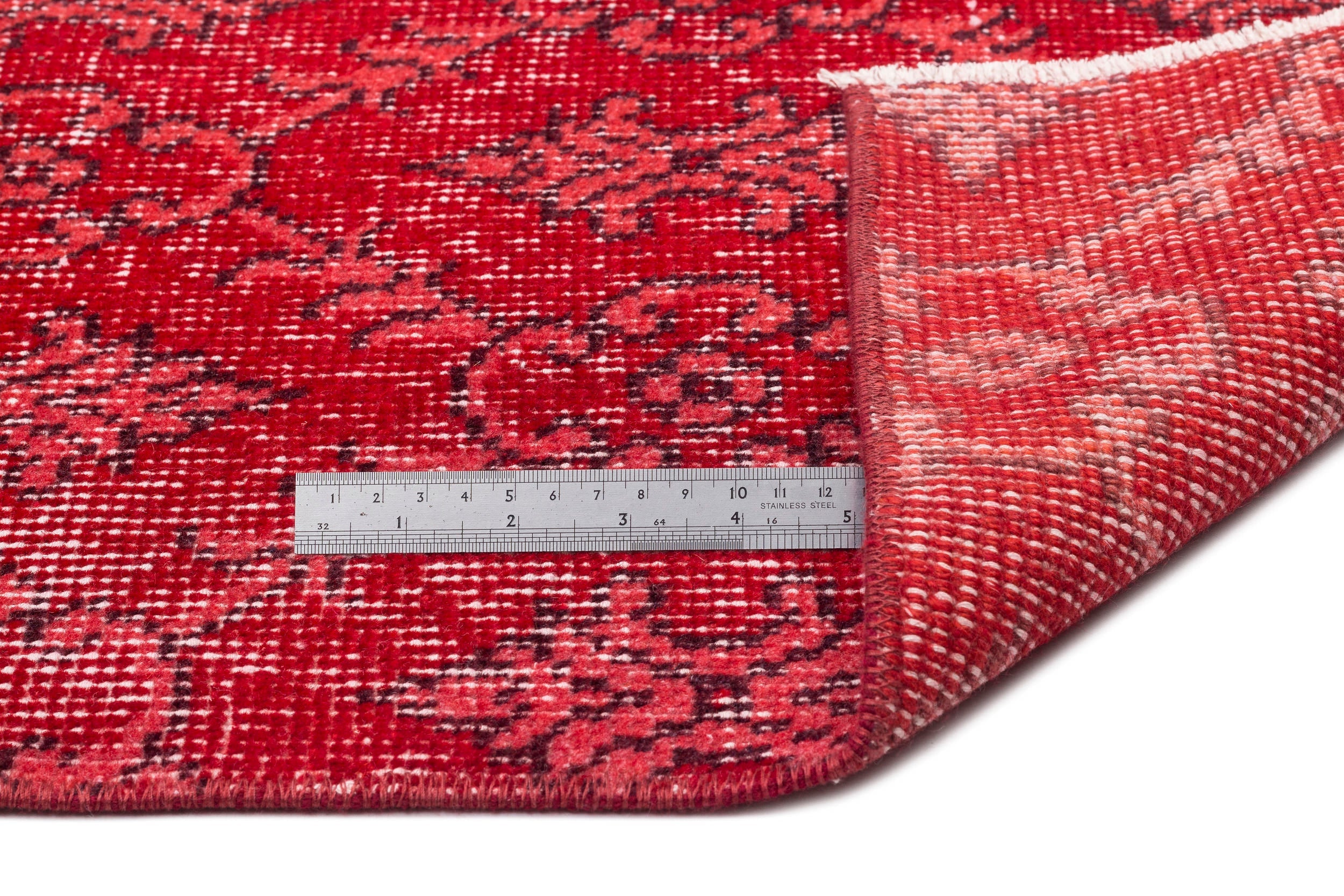 Atina Red Vintage Wool Handmade Area Rug 5'1" x 9'0"