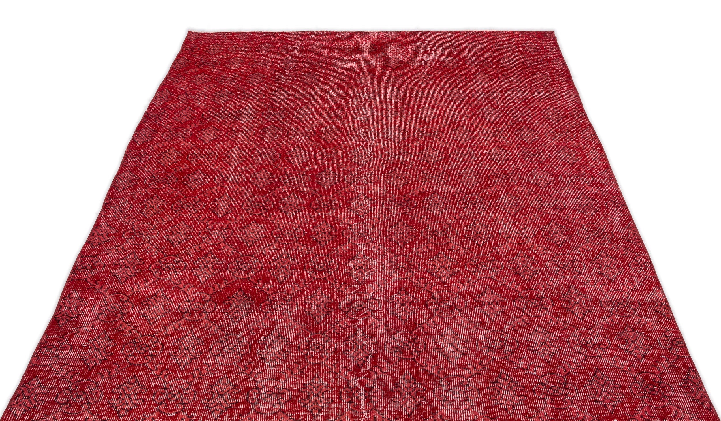Atina Red Vintage Wool Handmade Area Rug 5'1" x 9'0"
