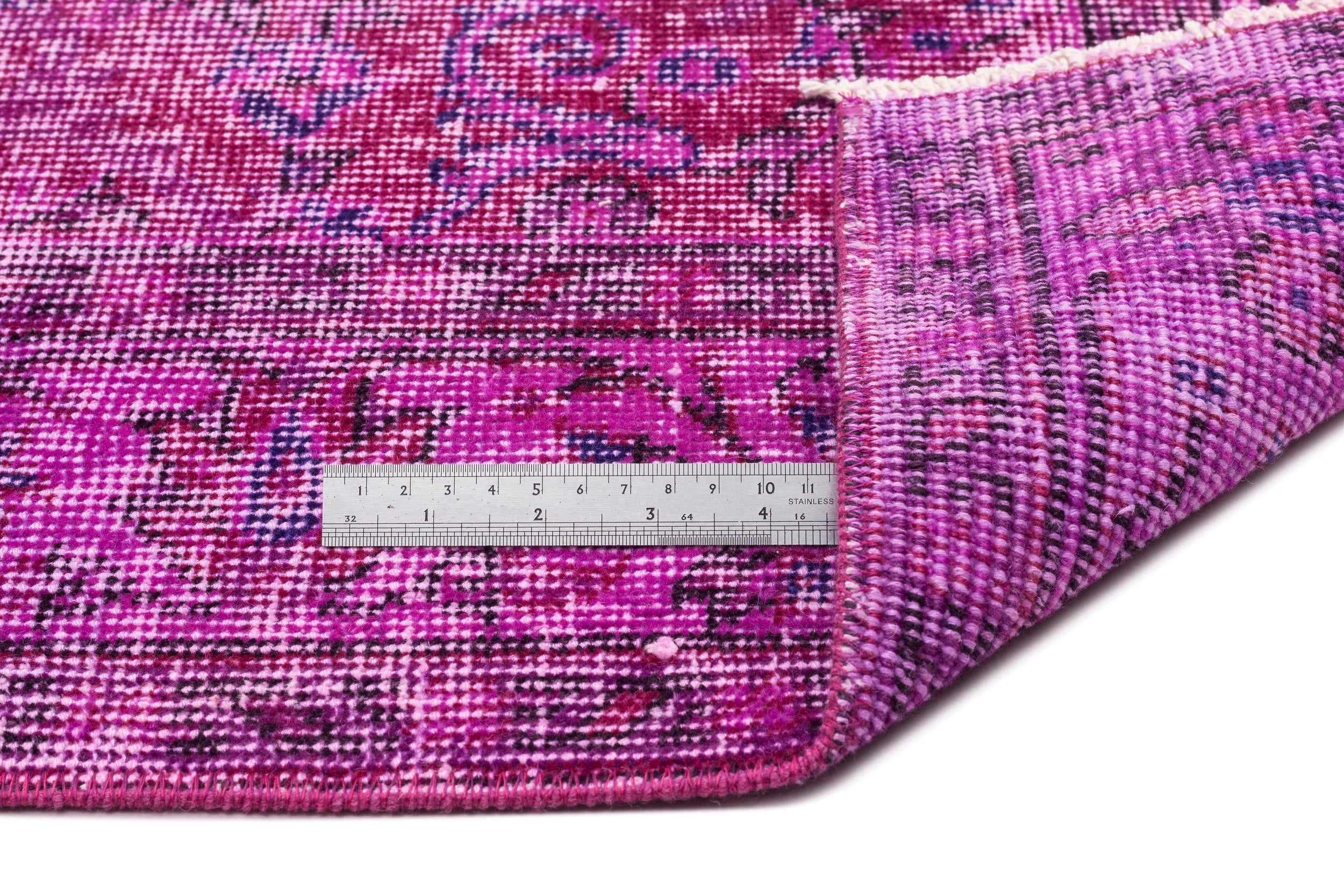 Atina Pink Vintage Wool Handmade Area Rug 4'9" x 8'10"