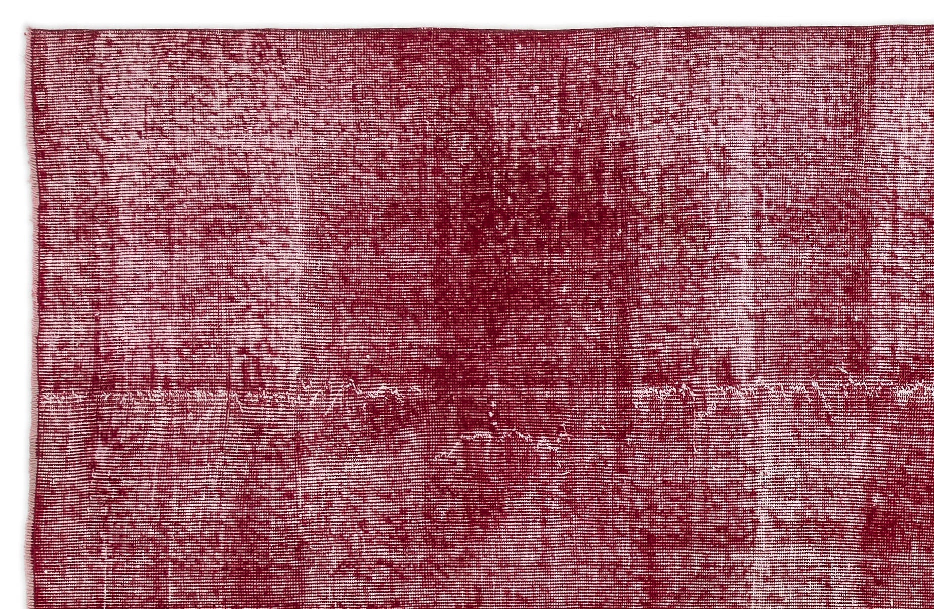 Atina Red Vintage Wool Handmade Area Rug 5'9" x 9'1"