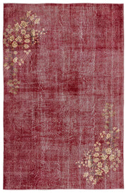 Atina Cream Vintage Wool Handmade Area Rug 6'6" x 10'0"