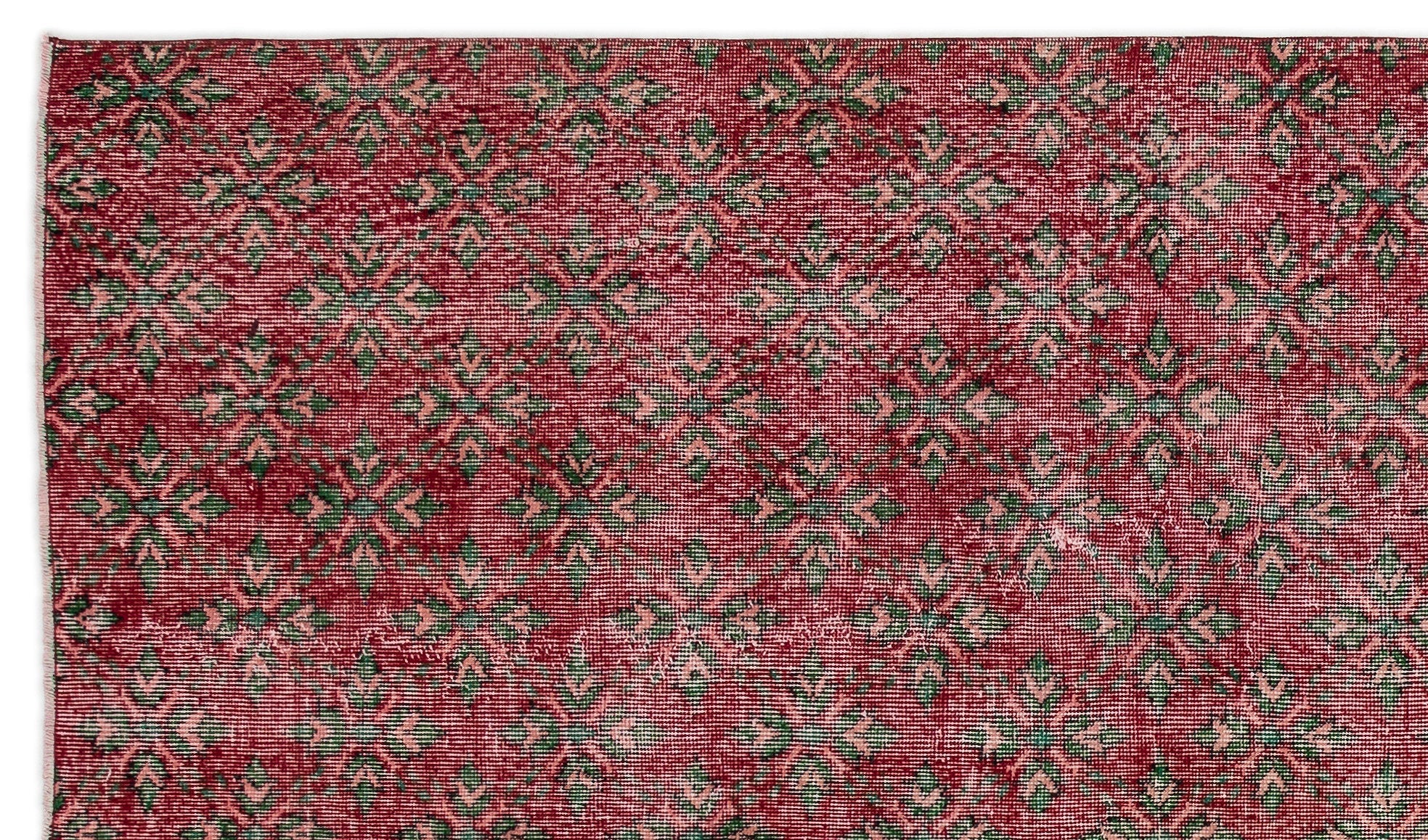 Atina Red Vintage Wool Handmade Area Rug 5'6" x 9'8"