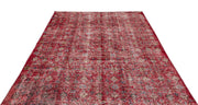 Atina Red Vintage Wool Handmade Area Rug 5'9" x 8'10"