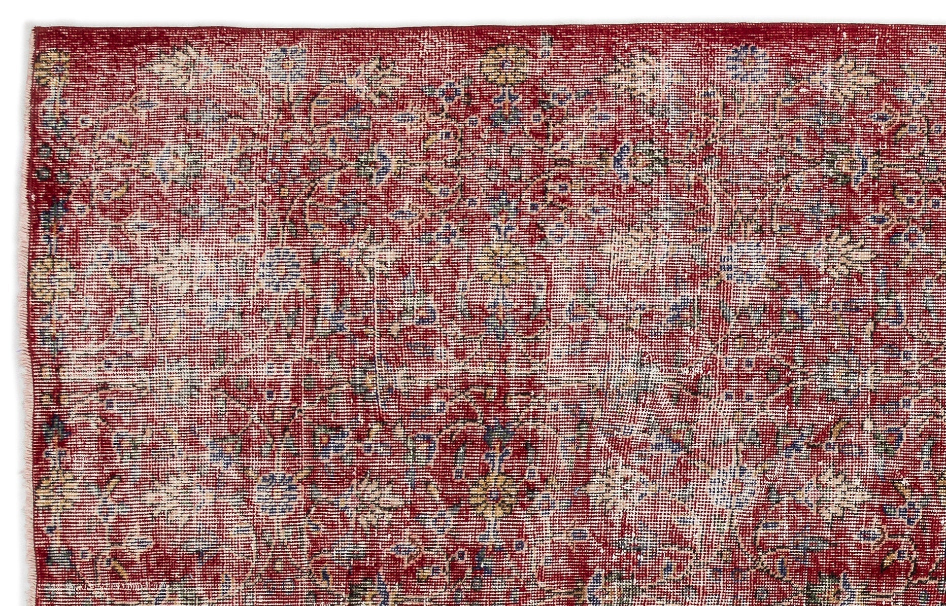 Atina Red Vintage Wool Handmade Area Rug 5'9" x 8'10"