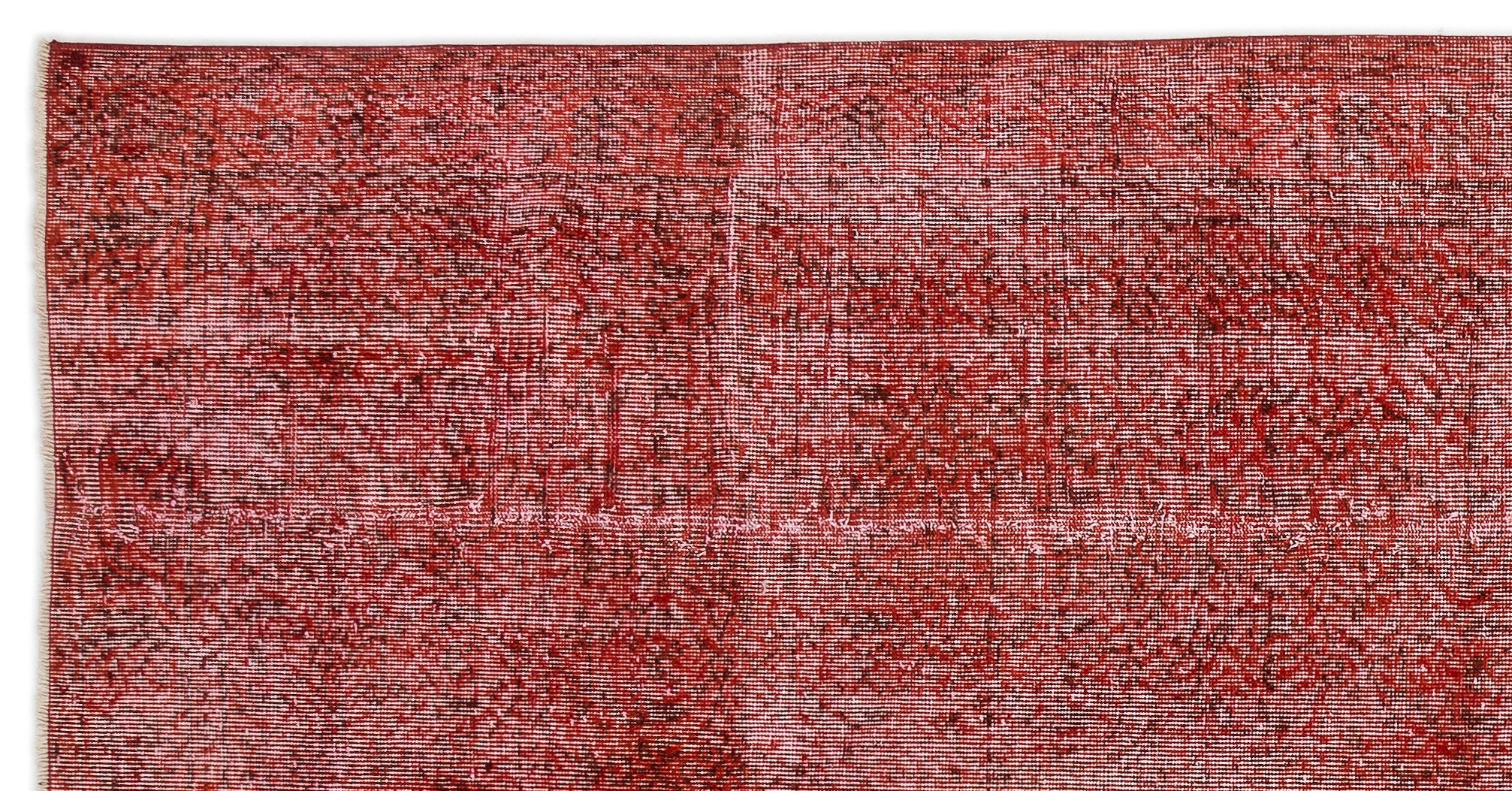 Atina Red Vintage Wool Handmade Area Rug 4'11" x 9'11"
