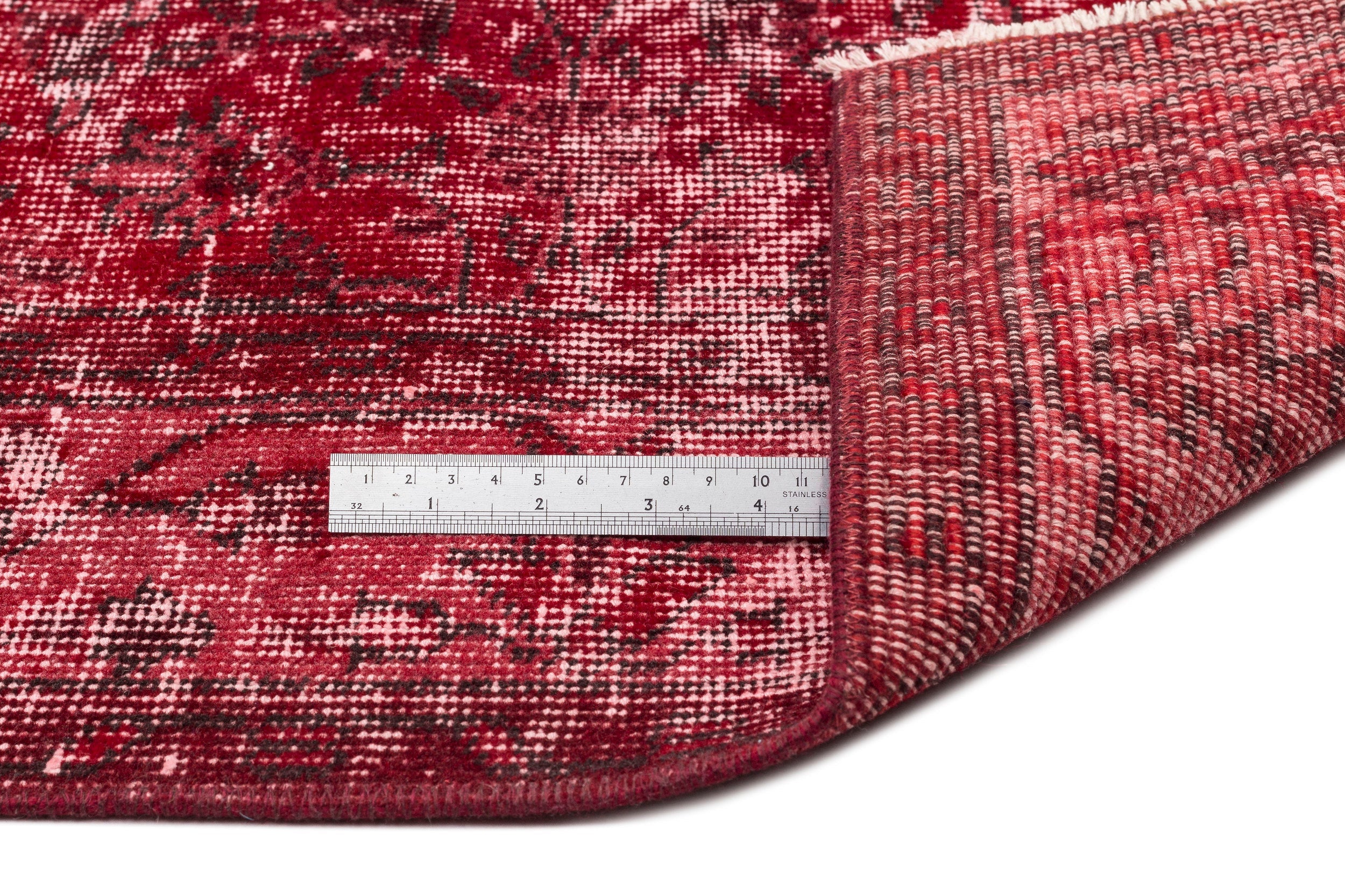 Atina Red Vintage Wool Handmade Area Rug 5'9" x 8'4"
