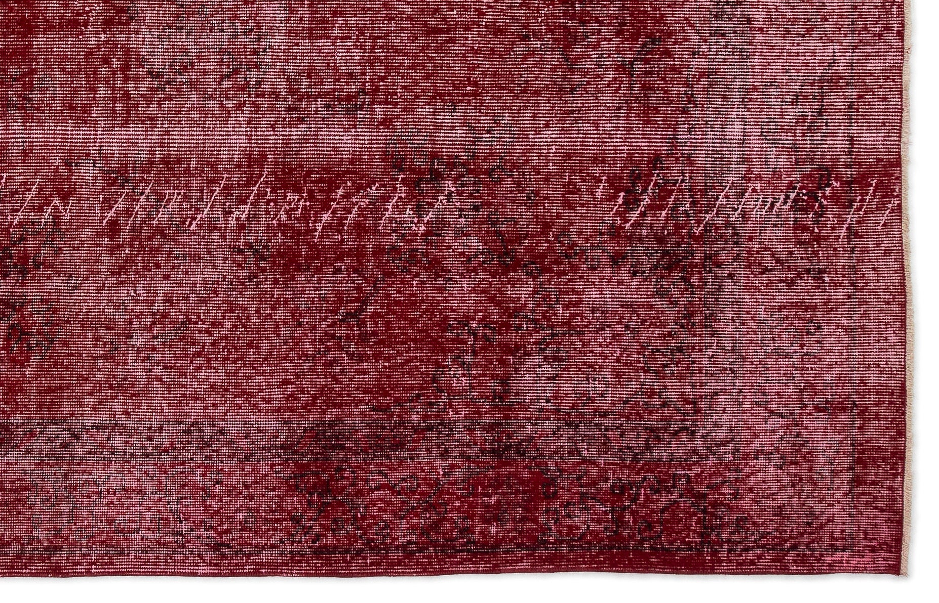 Atina Red Vintage Wool Handmade Area Rug 5'9" x 9'0"
