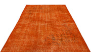 Atina Orange Vintage Wool Handmade Area Rug 5'7" x 8'10"