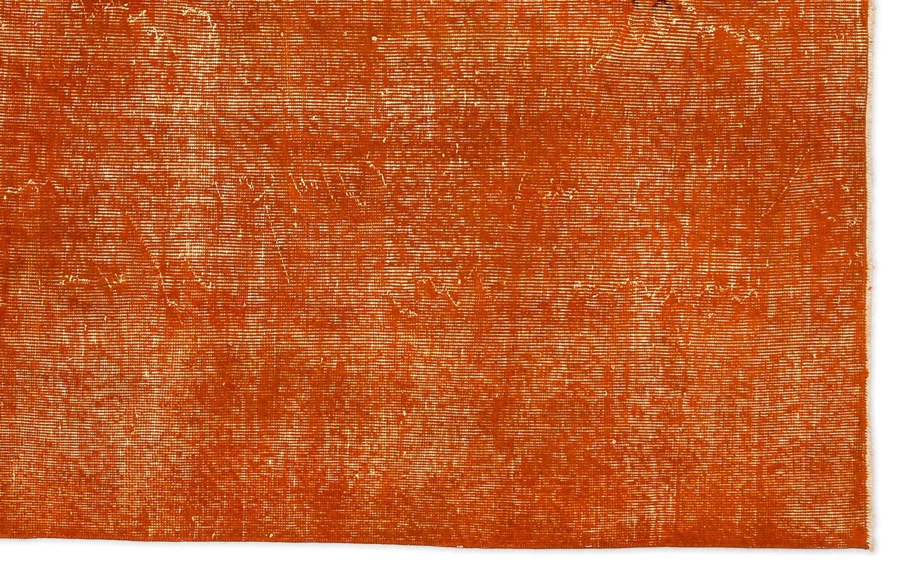Atina Orange Vintage Wool Handmade Area Rug 5'7" x 8'10"