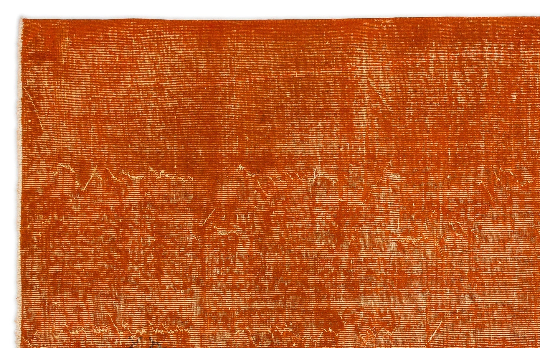 Atina Orange Vintage Wool Handmade Area Rug 5'7" x 8'10"
