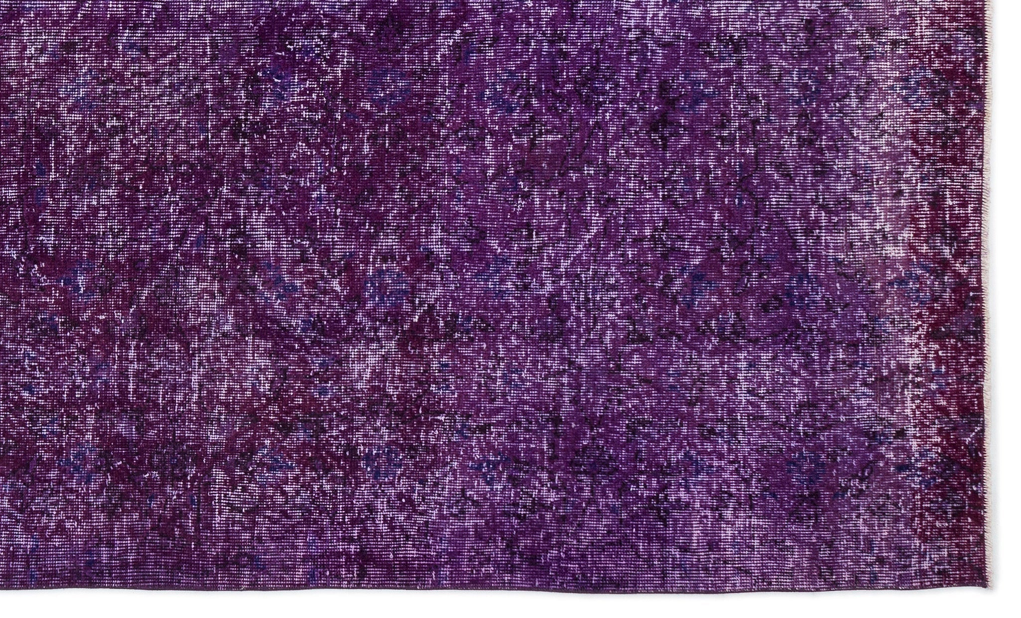 Atina Purple Vintage Wool Handmade Area Rug 4'10" x 11'11"