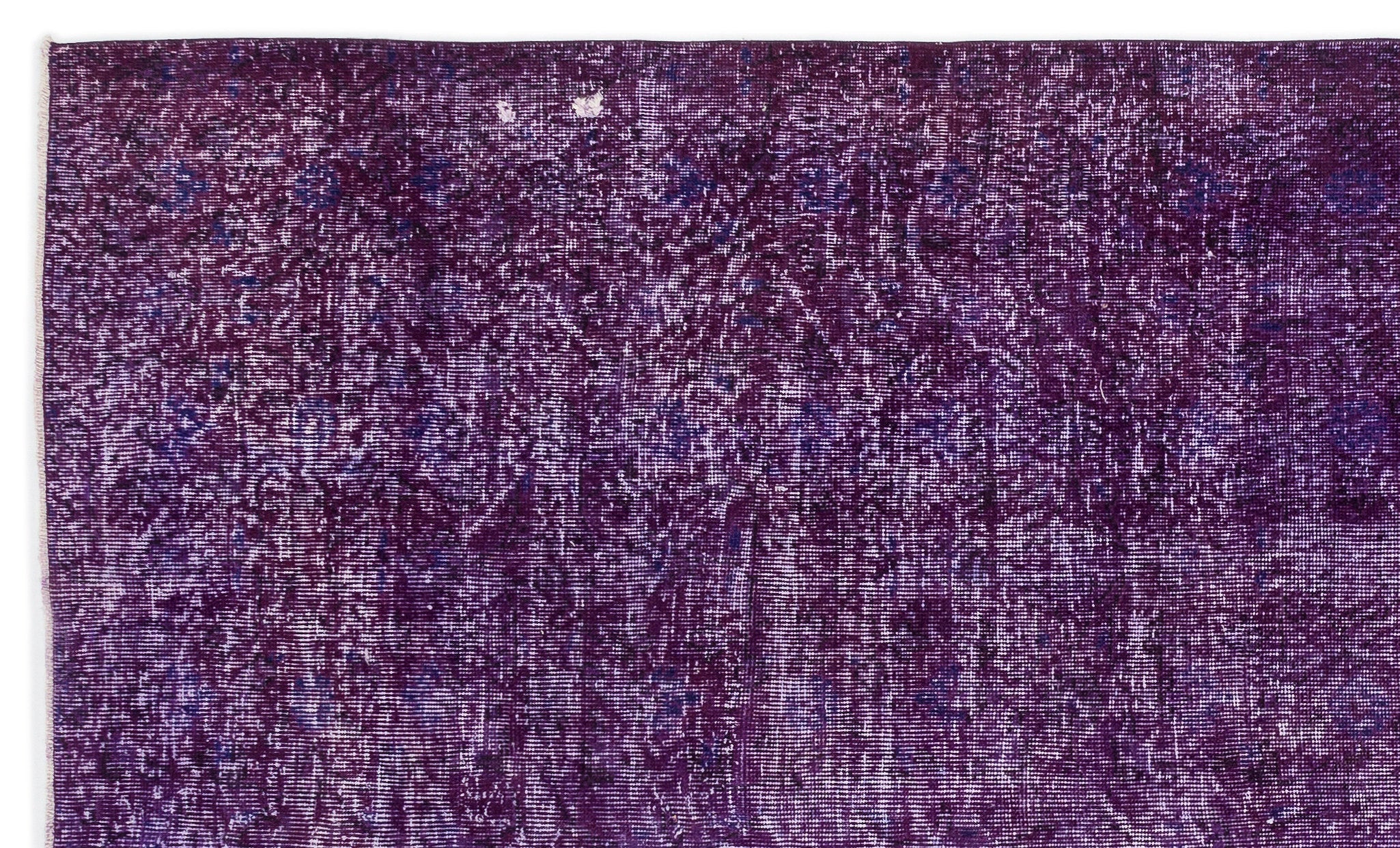 Atina Purple Vintage Wool Handmade Area Rug 4'10" x 11'11"