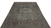 Atina Grey Vintage Wool Handmade Area Rug 5'9" x 9'7"