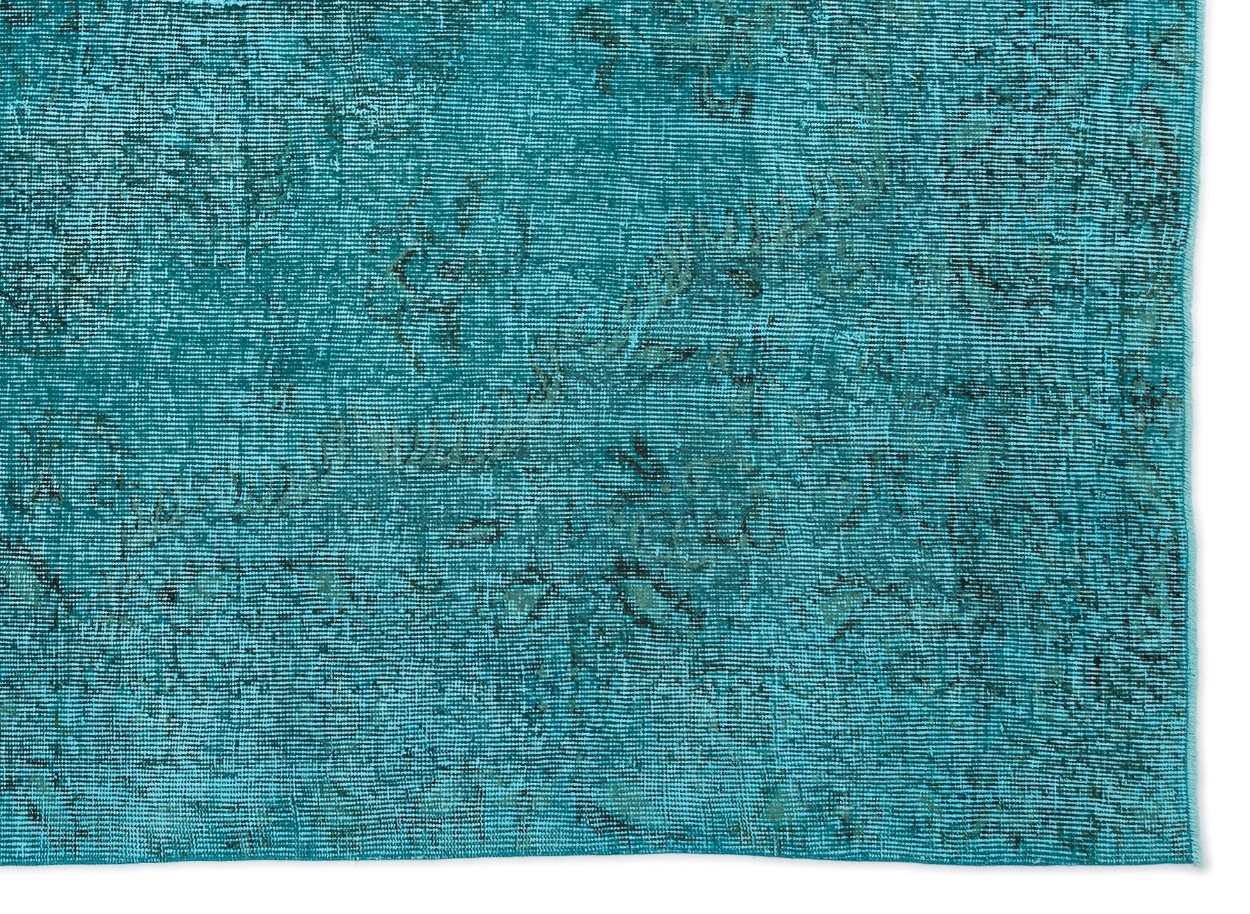Atina Turquoise Vintage Wool Handmade Area Rug 6'0" x 8'6"