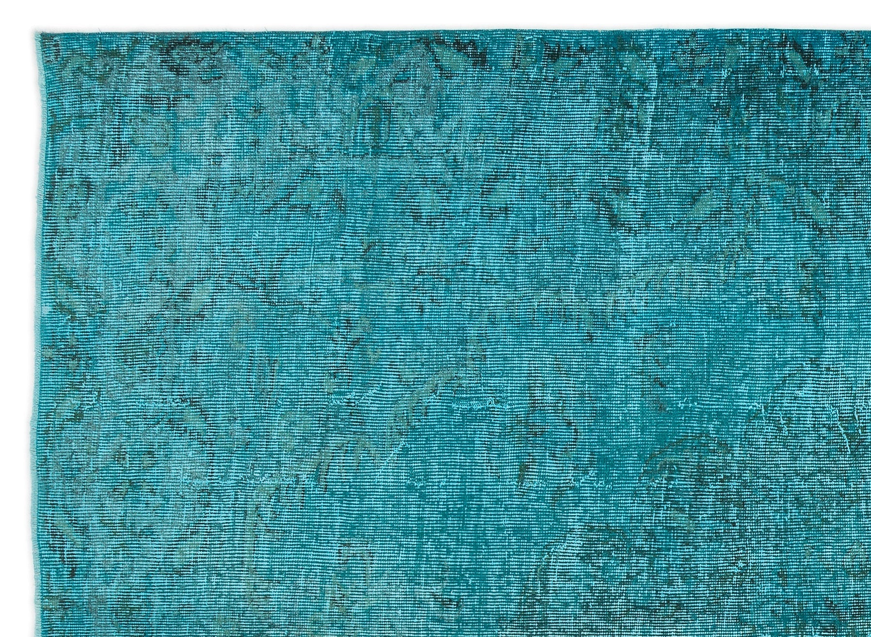 Atina Turquoise Vintage Wool Handmade Area Rug 6'0" x 8'6"