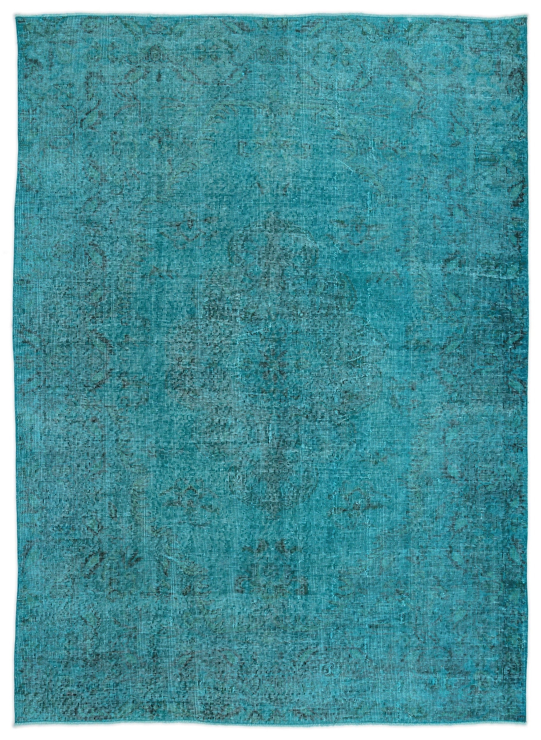 Atina Turquoise Vintage Wool Handmade Area Rug 6'0" x 8'6"