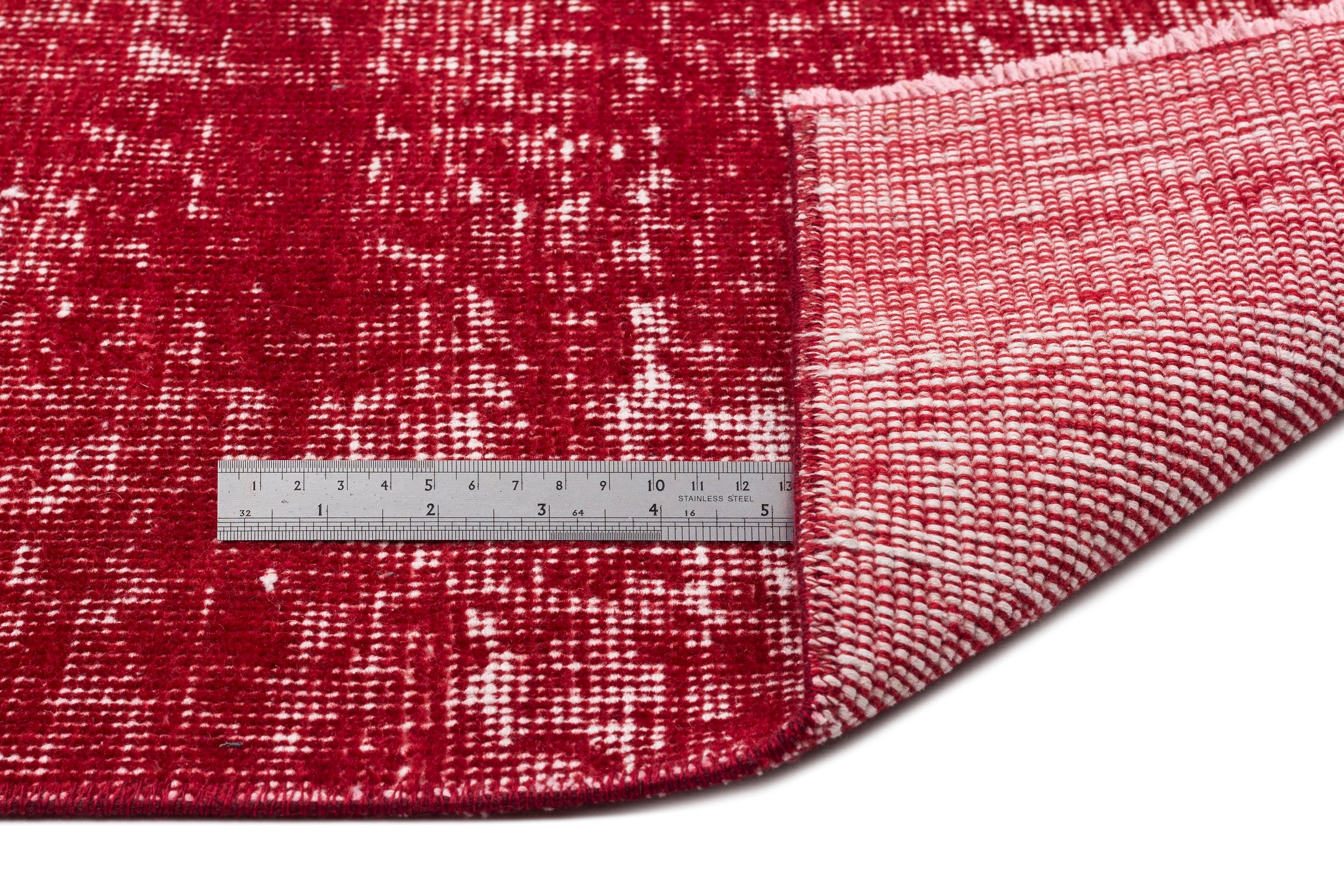 Atina Red Vintage Wool Handmade Area Rug 6'8" x 10'2"
