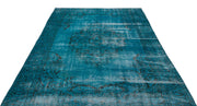 Atina Turquoise Vintage Wool Handmade Area Rug 5'9" x 9'9"